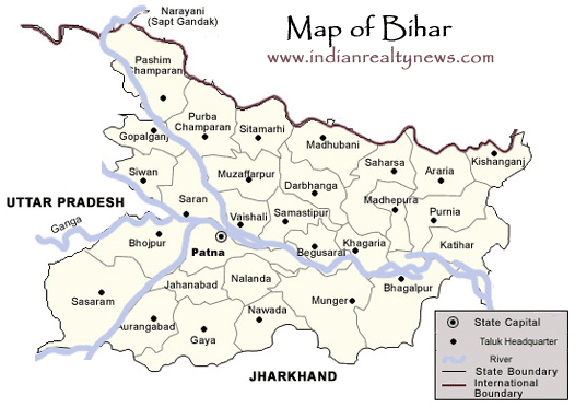 Map of Bihar