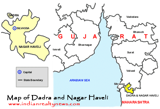 Map of Dadra Nagar Haveli