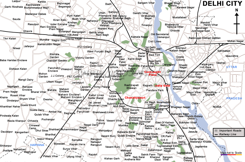 Map of Delhi