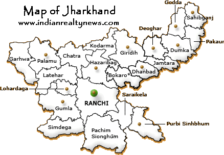 Map of Jharkhand
