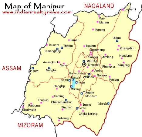 Map of Manipur