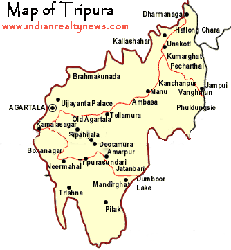 Map of Tripura