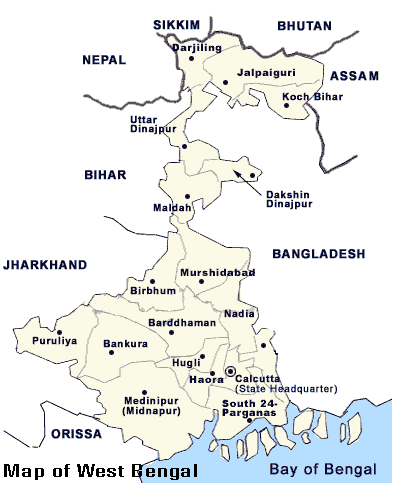 West Bengal Map
